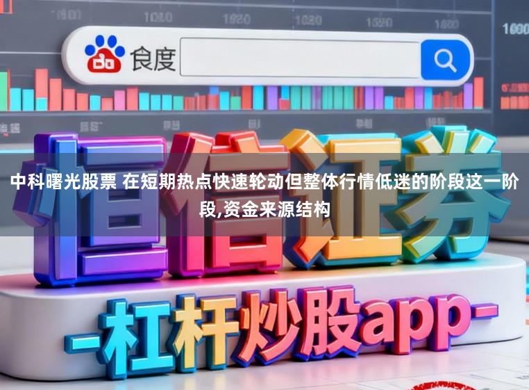 中科曙光股票 在短期热点快速轮动但整体行情低迷的阶段这一阶段，资金来源结构