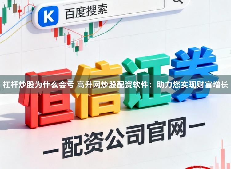 杠杆炒股为什么会亏 高升网炒股配资软件:助力您实现财富增长